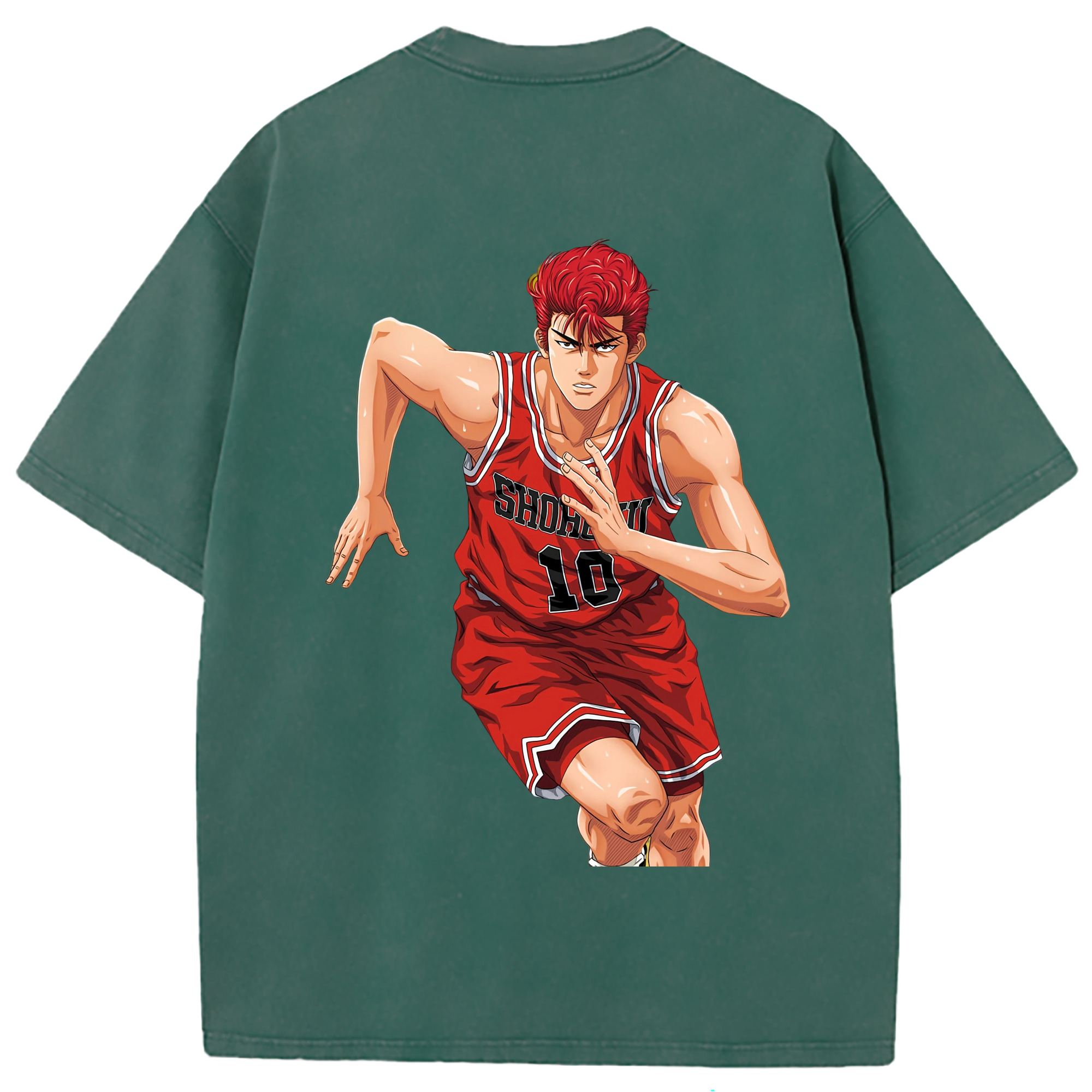 （画像用） SLAM DUNK／スラムダンク 綿100% ヴィンテージ風 半袖Tシャツ（背面プリント）